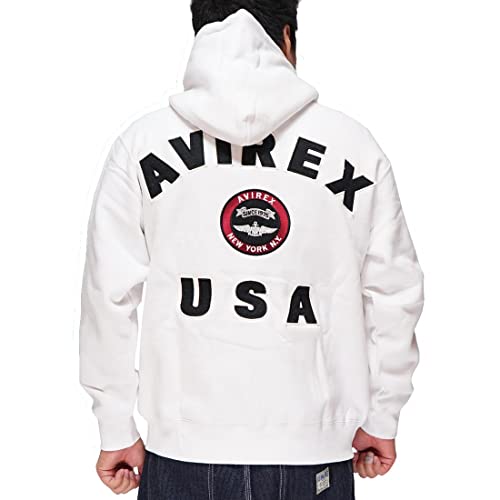 2点セット AVIREX 刺繍パッチ 長袖Tシャツ パーカー XL AVIREX アビレックス Tシャツ 刺繍 長袖Tシャツ ダブルドラゴン